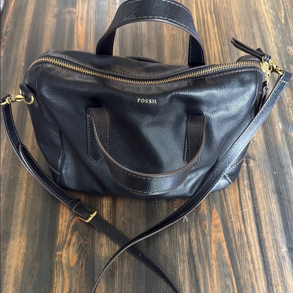 Fossil Black Crossbody Purse